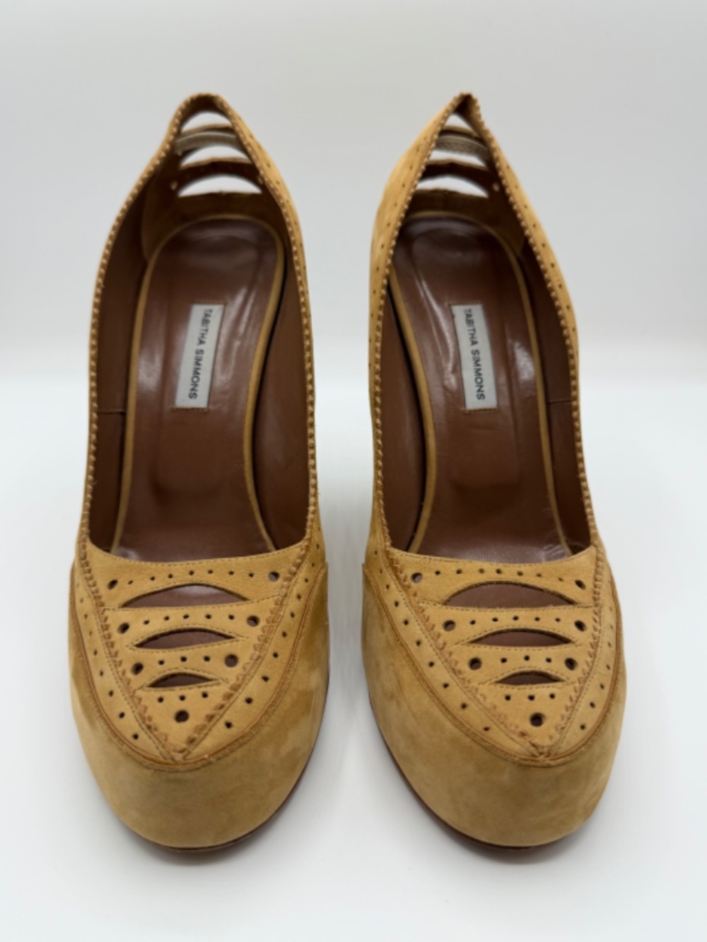 Tabitha Simmons Suede Heel Pump